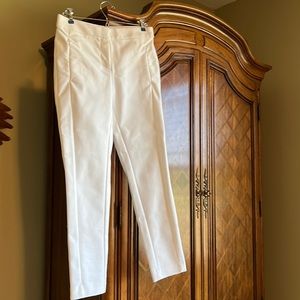 White slim pants